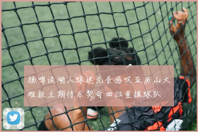 杨鸣谈湖人球迷无奈感叹亚历山大难救主期待东契奇回归重振球队